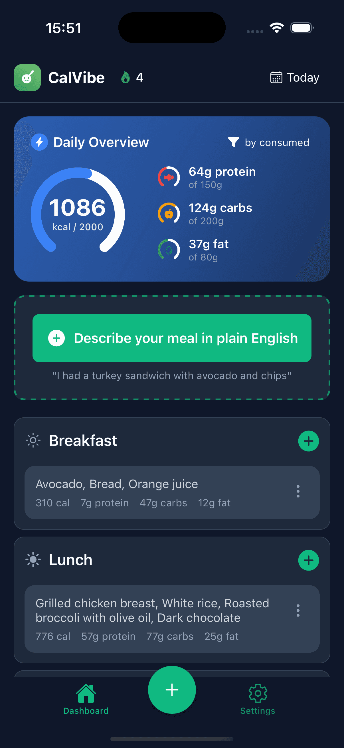 CalVibe Dashboard
